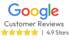 Google Customer Ratings 4.9 Stars