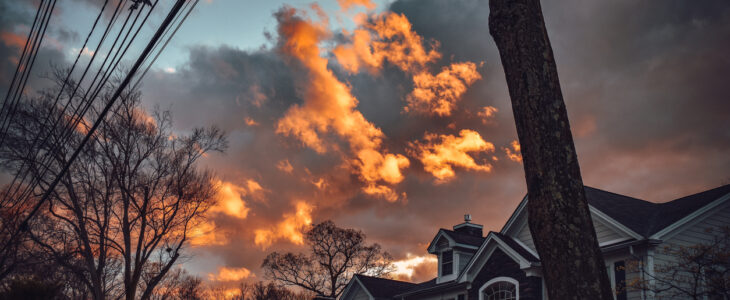 A Sunset Sky In Westfield, NJ New Jersey