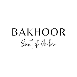 Bakhoor logo with “Scent of Arabia” script