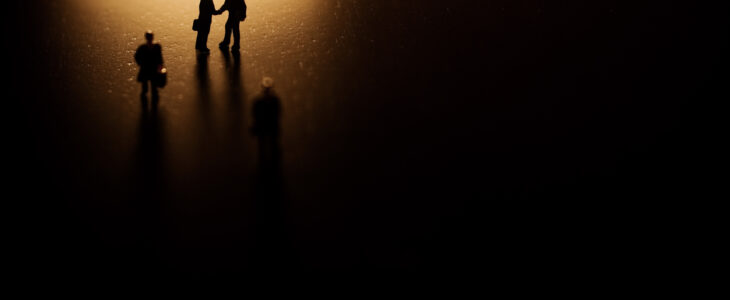 The deal goes down. You have just made a deal with the mafia. Plenty of room for copy.