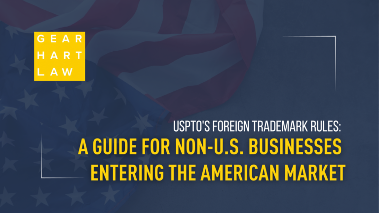 USPTO's Foreign Trademark Rules