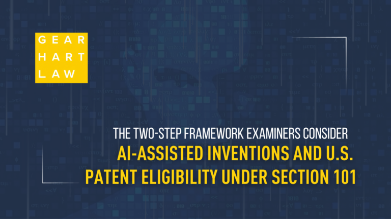 AI patent eligibility under Section 101