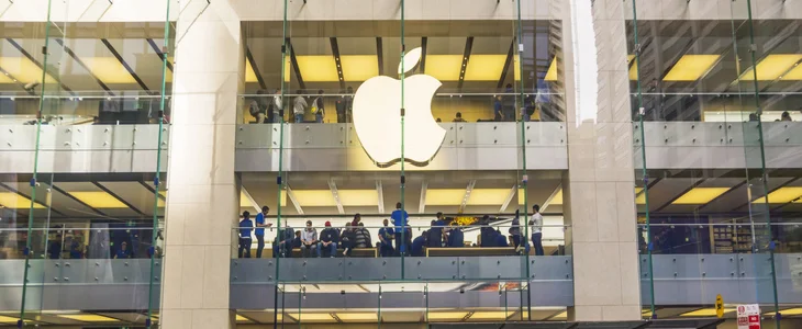 Front facade of an Apple store