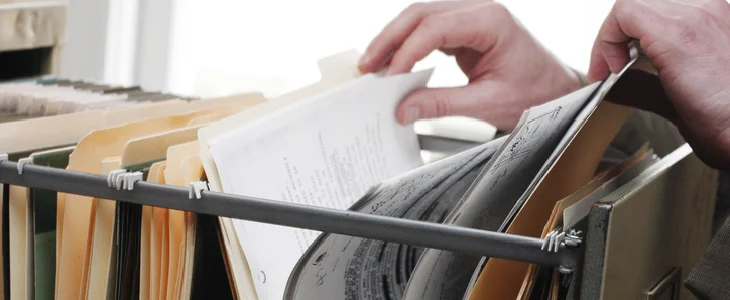 Open file cabinet